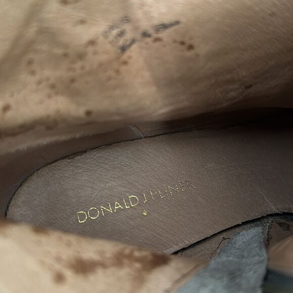 Donald Pliner Ankle Riding Charcoal Dalis Vintage Python Boots 10 - Picture 4 of 7